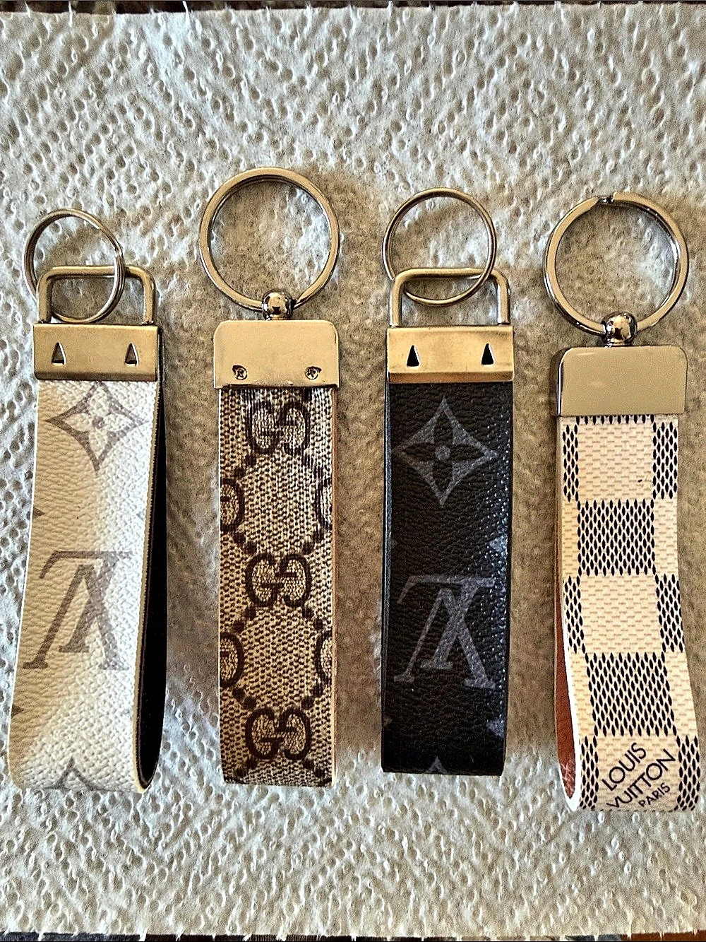 Louis Vuitton Key Holders Set of 4 Brown & Beige